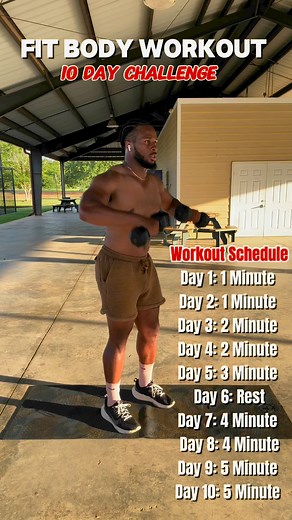 21K views · 249 reactions | Fit Body Workout | 10 Day Workout Plan #foryoupageシ #workoutmotivation #fitbody #workoutchallenge | Brandon Palmer | Facebook