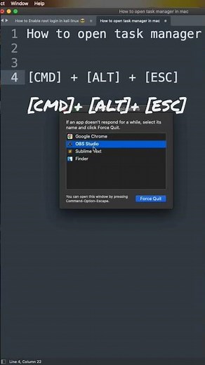 How to open Task Manager in Mac