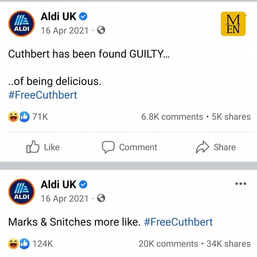 Marks & Spencer and Aldi have FINALLY settled their Colin the Caterpillar copyright row 🙌 #FreeCuthbert | Manchester Evening News
