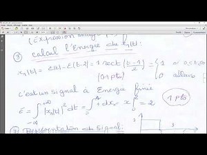 Examen théorie de signal 2022 avec solution