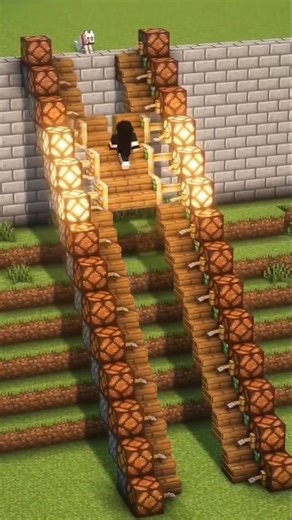 Easyiest Redstone stair 😱 #minecraft #gaming