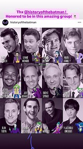 Thx @historyofthebatman Honored to be in this amazing group! 🃏 #joker #batman #voiceactor #vo #dc #dccomics #darkknight #comicbook #superhero | Jeremiah Watkins