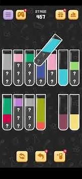 Water Sort Quest Level 457 Walkthrough Solution Android/iOS