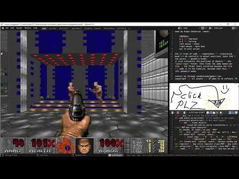 playing doom in blender NO GAME ENGINE!!