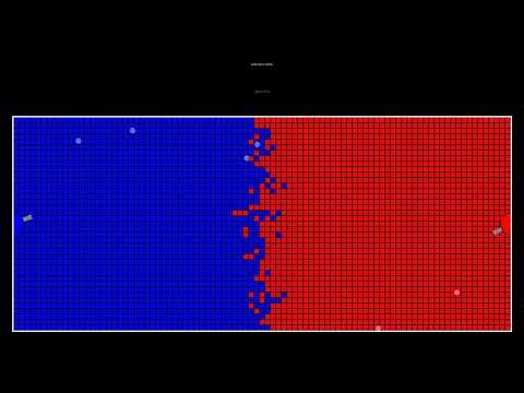 Epic Simulation: Blue vs Red Battle in a Grid Arena! (2025-12-21)