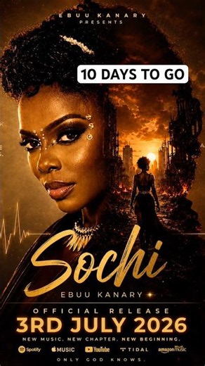 10 Days Until Sochi-Ebuu Kanary-New music | Official Countdown⚡️🎶 #newsupdate #shorts