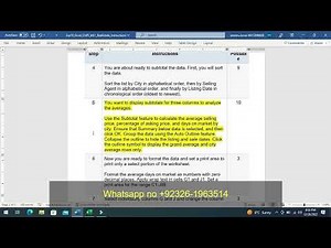 Exp19_Excel_Ch05_ML1_RealEstate | Exp19 Excel Ch05 ML1 RealEstate | Step by step |