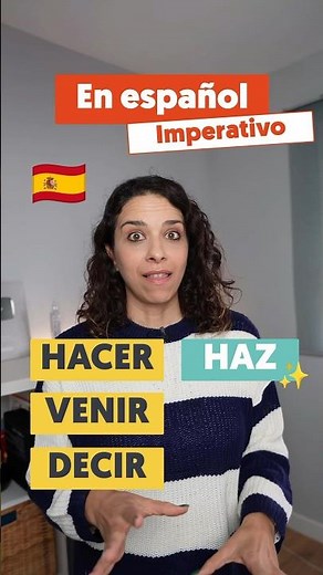 ✨Imperativo irregular en español || Learn Spanish conjugarion