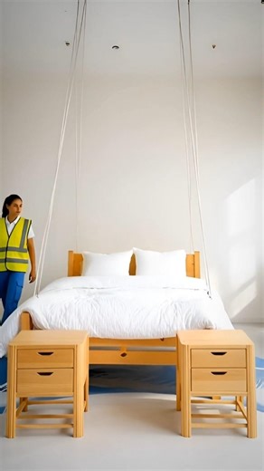 How to Build a STUNNING Floating Bed Room Transformation! ✨🎨