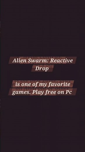 Alien Swarm: Reaktive Drop