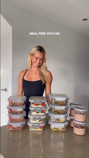 meals prepped ready for a big week of training