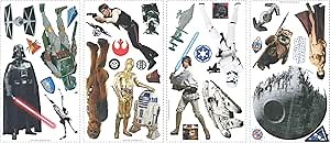RoomMates Star Wars Classic Peel and Stick Wall Decals, Mutli Color