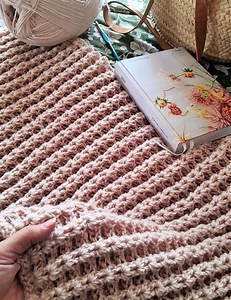 CROCHET PATTERN Waffled Shell Stitch Blanket or Scarf - Make to Any Size - PDF Download - Etsy