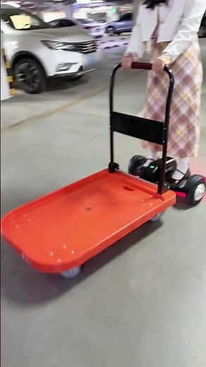 Now this is next-level 😎: the XSTO ET300P2 motorized platform cart—making warehouse work way easier.