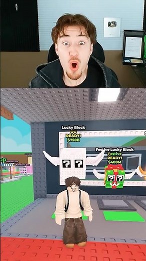 SAMMY WANTS ME TO BUY THIS TALKING LUCKY BLOCK 😂💀 #roblox #stealabrainrot #robloxshorts