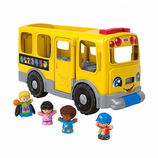 Fisher-Price Little People Big Yellow School Bus Musical Learning Toy for Toddlers 1-5 Years Old
