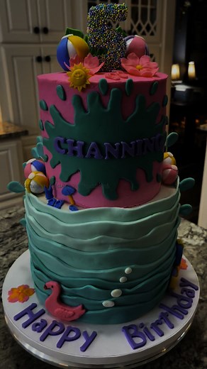 This week’s featured cake is a Pool Party Birthday cake that is a delightful creation, blending delicious flavors with fun decorations that captures summertime excitement. For orders or inquiries call or txt ☎️706.799.6034 #audreysbakerycreation #birthdaycakes @topfans | Audrey’s Bakery Creations