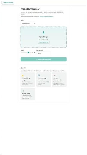 Image Compressor — free online tool in 30 seconds