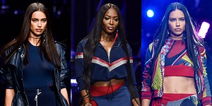 Irina Shayk, Naomi Campbell, & Adriana Lima Walk in Versace’s Milan Fashion Show
