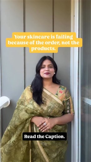 Dr. Neha Shrivastav on Instagram: "Correct Skincare Order (Golden Rule: Thin → Thick) 🌞 Morning Routine (AM) 1. Cleanser Removes oil, sweat, and overnight residue. 2. Toner / Essence (optional) Hydrates and preps the skin. 3. Serum (Active-based) Examples: Vitamin C, Niacinamide, Antioxidants. 4. Eye Cream (optional) Use a pea-sized amount; tap gently. 5. Moisturizer Locks in hydration and supports the skin barrier. 6. Sunscreen (MOST IMPORTANT) Broad-spectrum SPF 30–50. Always the last step in