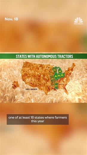 Farmers in at least 18 states are testing state-of-the-art AI driverless tractors from John Deere. | NBC News