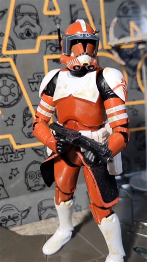 Star Wars The Black Series Clone Commander Fox got bit by a 🐐 #starwars #fyp #actionfigures #blackseries #collection #support #muchlove #MTFBWY