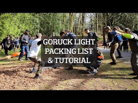 GORUCK Light Challenge Event Ruck Packing List & Walk Through