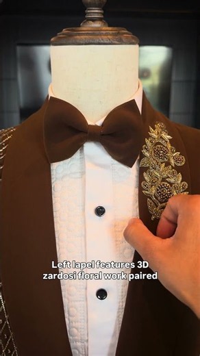 Cinnamon Brown Bespoke Tuxedo - Japanese Fabric.This is HOBS. #bespokesuit #menswear #mensfashion