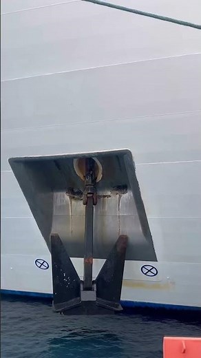 Stockless anchor a High-holding power anchor!…. #cruiseship #travel #yt #ytshorts #shorts #ship