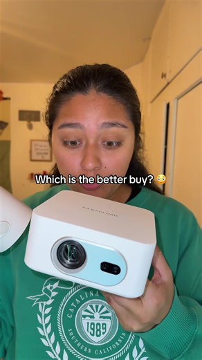 Is the upgrade worth it? Let me know👇🏼 #magcubicprojector #smartprojector #roomfinds #homecinema #movienight