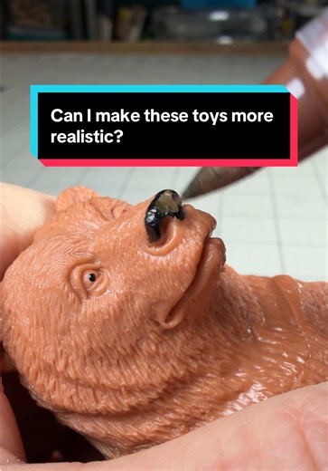 Can I repaint these toys to be more realistic? #nickpainting #learnontiktok #tiktoklearningcampaign #toys #painting