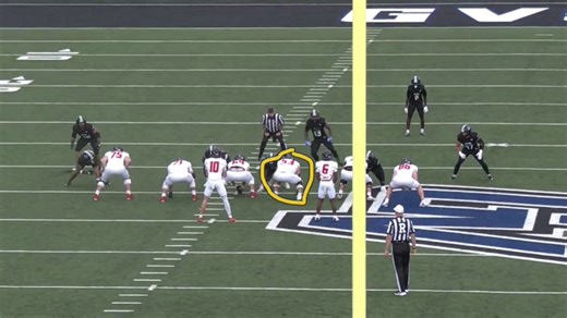 Saginaw Valley State Guard Ryan Whitely (@ryan_whitely) put together another solid season in 2025, earning 2nd Team All-GLIAC honors.The Parma, Ohio native anchored a unit that rushed for 217 yards per game.Undersized but feisty, Whitely will need to add strength and work to keep his hands off defenders’ collarbones and more underneath their pads.His best projection at the next level is at center.#D2Football #EarnIt #VictorsEdge