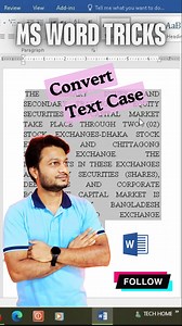 1.3K views | ✅ Convert Text Lower to Upper Case | MS Word Tricks #msword #MSWordTips #mswordtricks #MSWORDtutorial #wordtips #microsoftWord #shortcutkeys #tipsandtricks #reelsoftheday #reelstrending #reelsfypシ #viralreelsシ #computer #like #share #follow #highlightsシ゚ #trendingreels #instareels #technology #techtips #TechTrends #techhome | Tech Home | Facebook