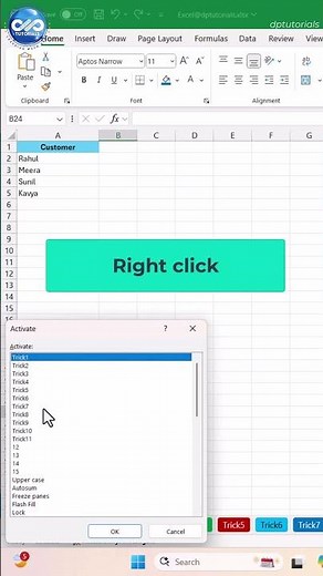Two Excel Shortcuts to Switch Sheets Instantly