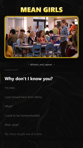 New school, new friends 🤗 #learnontiktok #listenandrepeat #learnenglish #hoctienganh #englishspeaking #tienganhgiaotiep #luyennghetienganh #englishwithmovies #learnincontext
