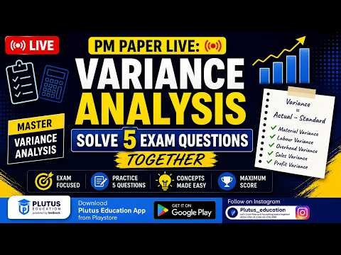 Pm Paper Live Variance Analysis Solve 5 Exam Questions Together