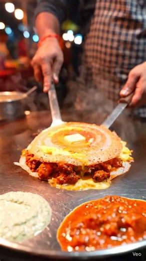 Madurai Kari Dosa Review 😋🔥 #food #lifeisbutadream