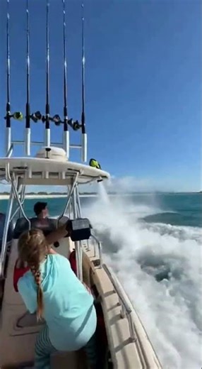 Jet Ski Goes AIRBORNE — Almost Lands on Passing Boat!