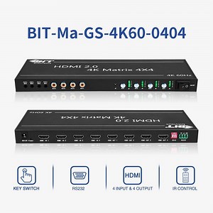 [Hot Item] Top Quality Support 4 Channels HDMI Video Audio Switcher All-Digital 4K Matrix Switcher