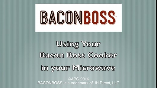BaconBoss Microwave Bacon Cooker for Healthier, Crispy Bacon- As Seen on TV