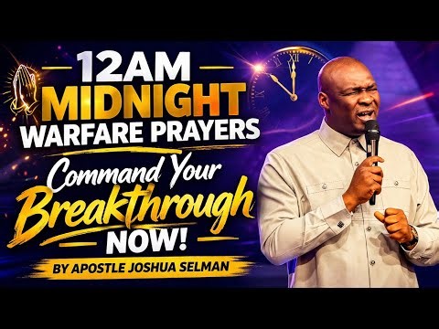 12AM MIDNIGHT WARFARE PRAYERS COMMAND YOUR BREAKTHROUGH NOW BY APOSTLE JOSHUA SELMAN #faith #prayer