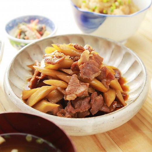 たっぷりごぼうと豚肉の甘辛煮 作り方・レシピ | クラシル