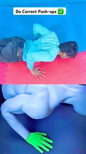 Do Correct Push-ups ✅ #shorts #pushups #ashortaday