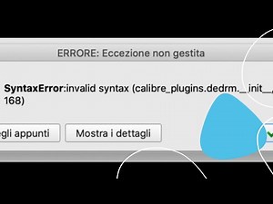 Il plug-in DeDRM non si installa su Calibre 5.0.1: SyntaxError