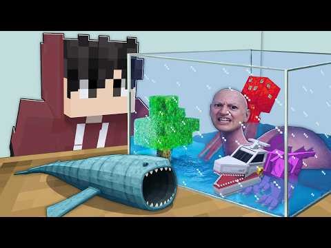 I Built An AQUARIUM Of SEA MONSTERS In Minecraft! (tagalog)