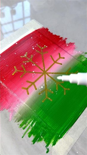 Amazing Winter Snowflake Painting ❄️Creative Drawing Ideas