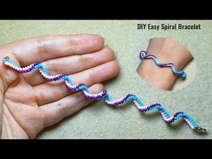Master this DIY Spiral Beaded Bracelet in 10 Minutes! Beading for Beginners!