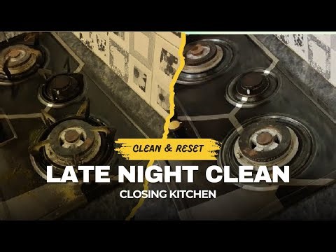Late Night Kitchen Clean With Me | Realistic Night Routine