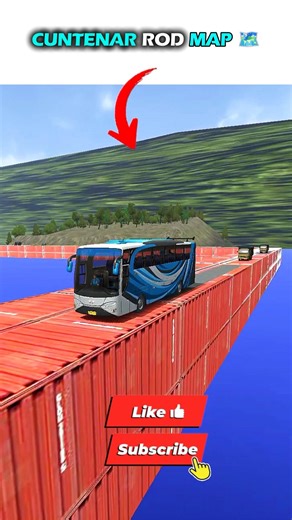 CUNTENAR ROD MAP 🗺️ IN BUS SIMULATOR INDONESIA 🚍 #shortsfeed #bussidindonesia