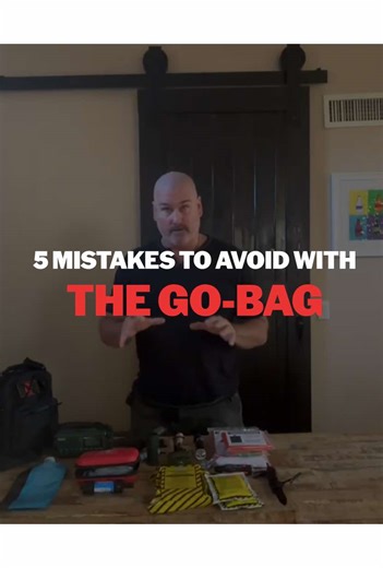 5 Mistakes Families Make with Their Emergency Go-Bags… Check the reel to make sure you avoid these mistakes and have your go-bags ready for when SHTF! #gobag #emergencykit #evacuation #survivaltips #disasterpreparedness